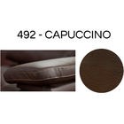 Poltrona Giratória Com Puff Juli Couro Capuccino - Sallar Home