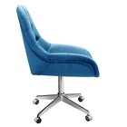 Poltrona Giratória Com Rodízio Cadeira Decorativa Sala, Escri