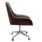 Poltrona Giratória Com Rodízio Cadeira Decorativa Sala, Escri