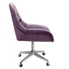 Poltrona Giratória Com Rodízio Cadeira Decorativa Sala, Escri