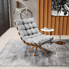 Poltrona Giratoria Costela Kit 2 Suede Cinza Base De Madeira