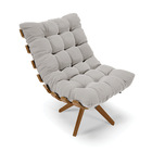 Poltrona Giratória Costela Veludo Base De Madeira Ma30 M11 -