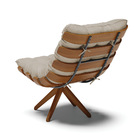 Poltrona Giratória Costela Veludo Prata A130 Luxo Base Madeir