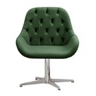 Poltrona Giratória De Metal Cadeira Decorativa Sala, Escritór