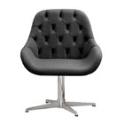 Poltrona Giratória De Metal Cadeira Decorativa Sala, Escritór