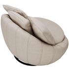 Poltrona Giratória Decorativa Redonda Com Almofadas Saphire M