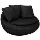 Poltrona Giratória Decorativa Redonda Com Almofadas Saphire Z