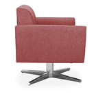 Poltrona Giratória Elisa Linho Base Estrela Cromado - D'rossi