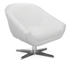 Poltrona Giratória Giovana Corino Base Cromada D03 - D'rossi