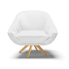 Poltrona Giratória Giovana Corino Base Madeira Ma30 D03 - D'r