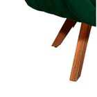 Poltrona Giratória Giovana Suede Base Madeira Mm30 D'rossi -