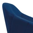 Poltrona Giratória Giovana Suede Base Madeira Mm30 D'rossi -