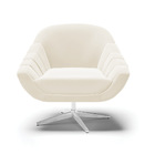 Poltrona Giratória Giovana Veludo Base Cromada D03 - D'rossi