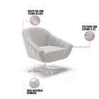 Poltrona Giratória Giovana Veludo Base Cromada D03 - D'rossi