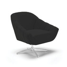 Poltrona Giratória Giovana Veludo Base Cromada D03 - D'rossi