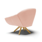 Poltrona Giratória Giovana Veludo Base Maderia Ma30 D03 - D'r