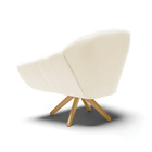 Poltrona Giratória Giovana Veludo Base Maderia Ma30 D03 - D'r