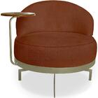 Poltrona Giratoria Glamour 704 Organica Linho Boucle Ezz