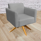 Poltrona Giratoria Marisa Suede Grafite