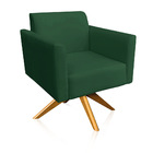 Poltrona Giratoria Marisa Suede Verde Ba