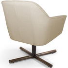 Poltrona Giratória Marselha Base X Linho Bege