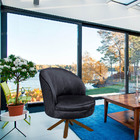 Poltrona Giratória Mississipi Base Giromad Veludo Titânio - N