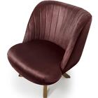 Poltrona Giratória Munique Base Giromad Veludo Marsala