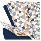 Poltrona Giratória Opala Composê D87 Com Suede Base Madeira M