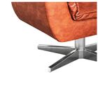 Poltrona Giratoria Opala Corano Base Cro - Nozes