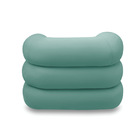 Poltrona Giratória Orgânica Com Balanço Kit 2 Tana Bouclê E03