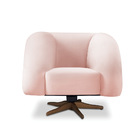 Poltrona Giratória Orgânica Com Balanço Tana Bouclê E03 - D'r