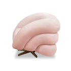 Poltrona Giratória Orgânica Com Balanço Tana Bouclê E03 - D'r