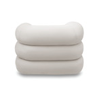 Poltrona Giratória Orgânica Com Balanço Tana Bouclê E03 - D'r