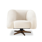 Poltrona Giratória Orgânica Com Balanço Tana Bouclê E03 - D'r