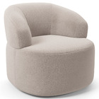 Poltrona Giratória Orgânica Para Sala De Estar Living Helena