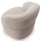 Poltrona Giratória Orgânica Para Sala De Estar Living Helena