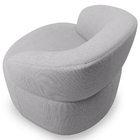 Poltrona Giratória Orgânica Para Sala De Estar Living Helena