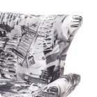 Poltrona Giratória Patrícia Sarja Branca E Cinza