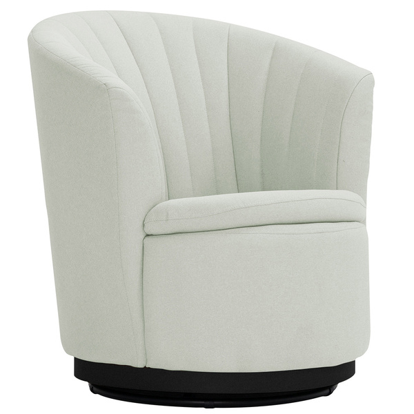 Poltrona Giratória Preto Évora Poliéster Verde Claro - Nexta