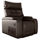 Poltrona Giratória Reclinável Urbino Sintetico Marrom