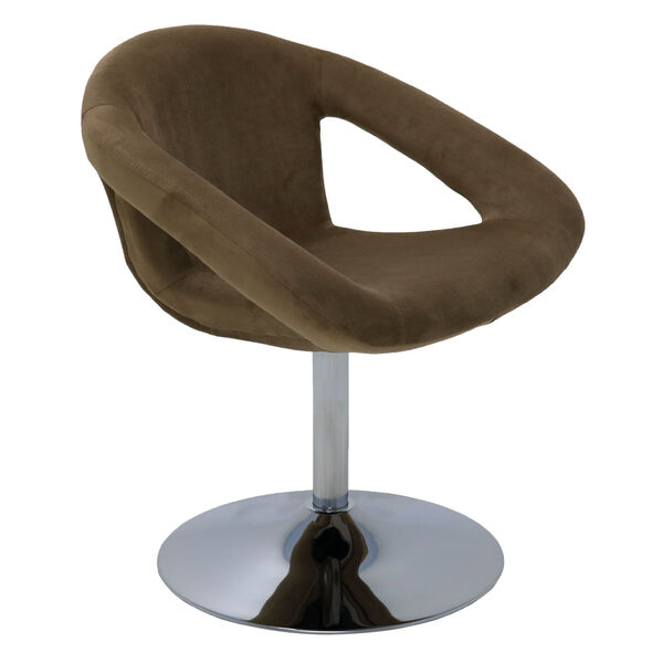 Poltrona Giratória Tramontina Delice Estofada Moca Base Centr