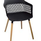 Poltrona Gloria Pp Base Madeira - Preta