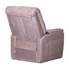 Poltrona Goya Reclinável Suede - Bege Acinzentado