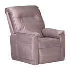 Poltrona Goya Reclinável Suede - Bege Acinzentado