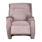 Poltrona Goya Reclinável Suede - Bege Acinzentado