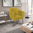 Poltrona Grazi  Base X Preta Suede - Doce Sonho Móveis - Amar