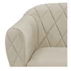 Poltrona Grazi Base Giratória De Madeira Linho - Doce Sonho M