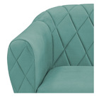 Poltrona Grazi Base Giratória De Madeira Linho - Doce Sonho M