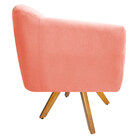 Poltrona Grazi Base Giratória De Madeira Suede - Amarena Móve