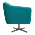 Poltrona Grazi Base Giratória De Metal Suede - Doce Sonho Móv